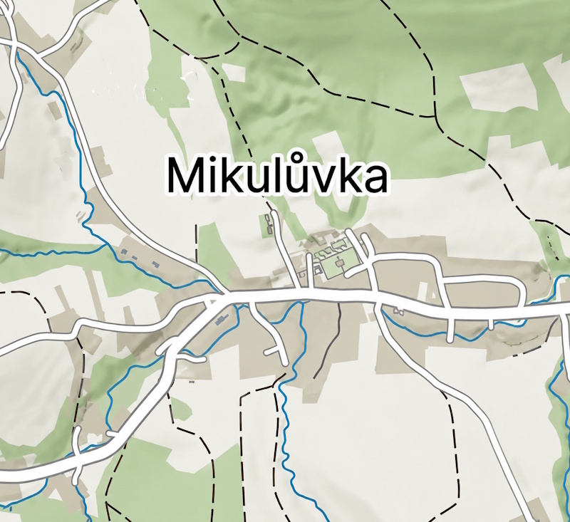 Mapa Mikulůvky